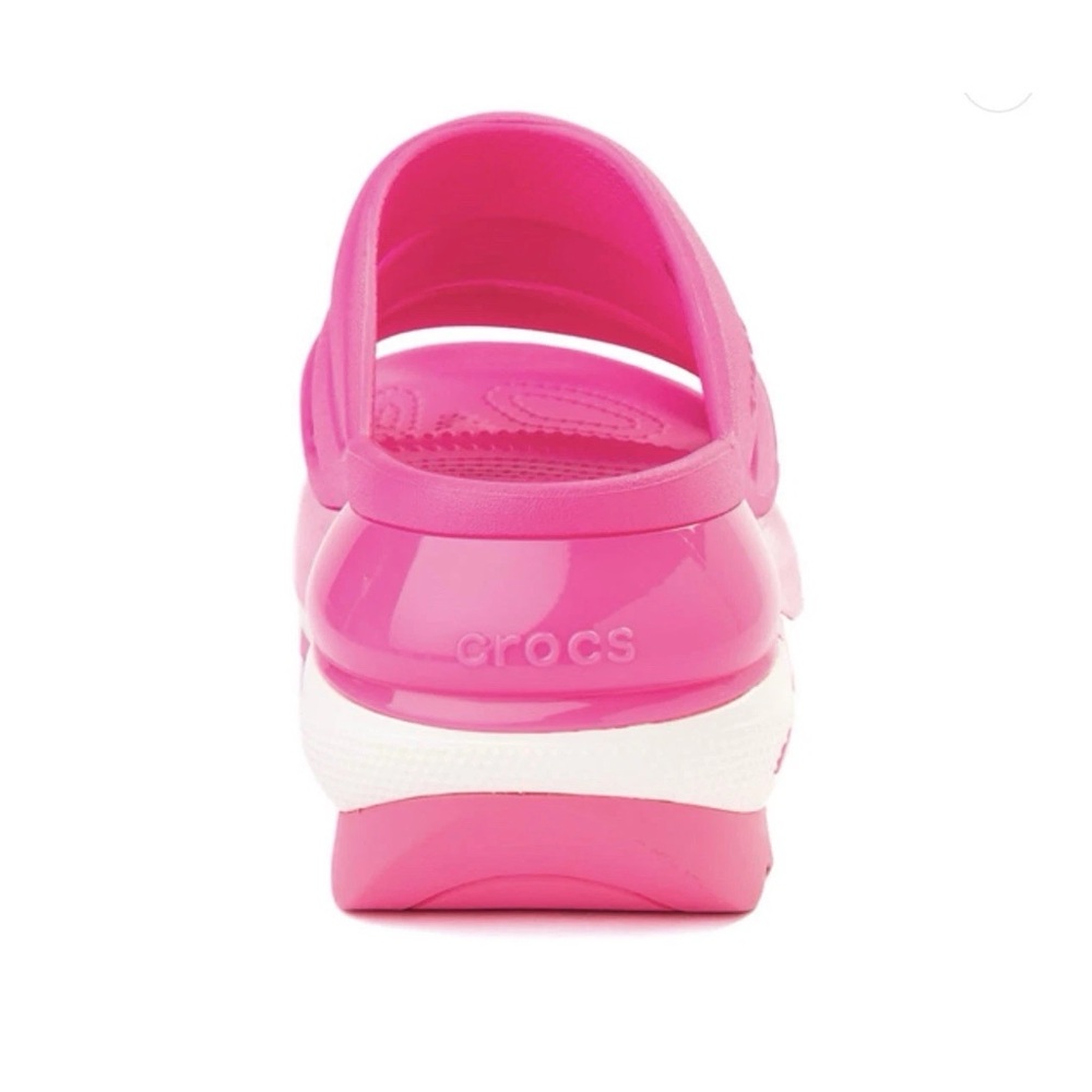 CROCS NWT Mega Crush triple strap Pink Crush platform sandals women’s 10 - Picture 4 of 6